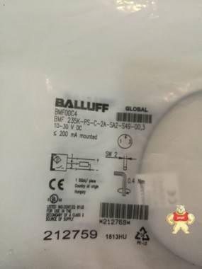 全新BALLUFF传感器BMF00C4 BMF 235K-PS-C-2A-SA2-S49-00,3 现货 