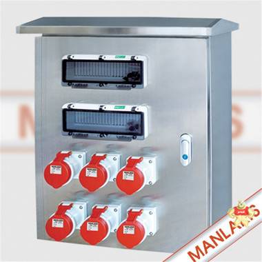 曼奈柯斯现货防水插座配电柜MX XZD31004工业低压不锈钢电源检修箱 