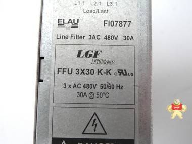 Elau Schneider Line Filter Netzfilter FI07877 3AC 400V 30A F 