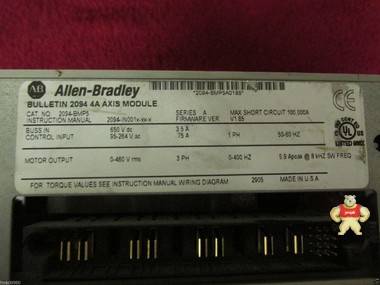 ALLEN BRADLEY 20A B 015 A 3 AYNANC0 POWERFLEX 70 ( 5 HP ) US 