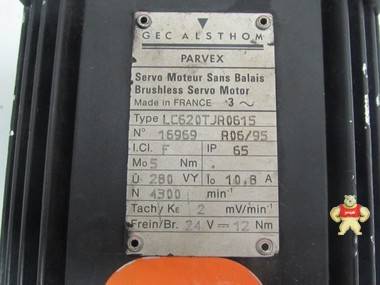 GEC Alsthom Parvex Servo Motor LC620TJR0615 max 