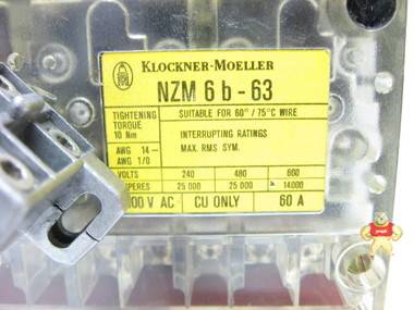 Klockner Moeller NZM6B-63/ZM61-20-NA 