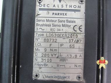 Parvex LD630EKR2010 Servo Motor 13,8A max 3100 Top Zustand 