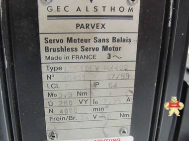 Parvex Servo Motor LS610EV R2400 max 4000 7,35A Top Zustand 