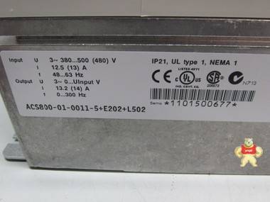 ABB Frequenzumrichter ACS800-01-0011-5 +E202+L502 