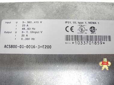 ABB Frequenzumrichter ACS800-01-0016-3 E200 