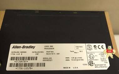 Allen Bradley 1756-L63 Series B ControlLogix Logix5563 