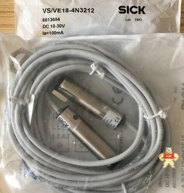 德国西克SICK光电传感器VS/VE18-4N3212，全新原装6013684 现货 VS/VE18-4N3212,6013684,光电传感器,西克SICK,全新原装正品