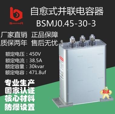 指月集团BSMJ0.45-30-3自愈式低压并联电容器 电力电容器 无功补偿电容器 电力电容器,补偿电容器,自愈式低压并联电容器,指月电容器,BSMJ0.45-30-3