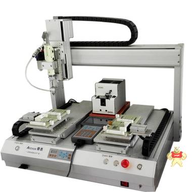 桌面式双工位自动打螺丝机 奥春机电厂家全国直销 螺丝机,奥春机电,锁螺丝机,桌面式锁螺丝机,打螺丝机