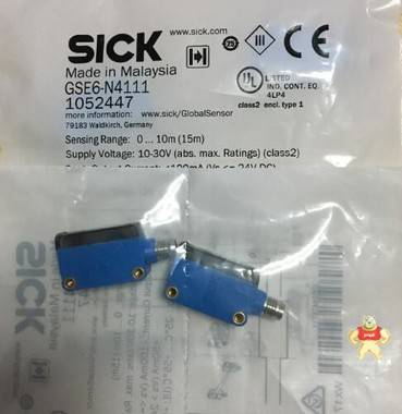 SICK光电开关GSE6-N4111，全新原装1052447 现货 GSE6-N4111,1052447,光电传感器,西克SICK,全新原装正品