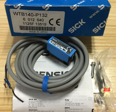 现货＝德国施克SICK光电开关WTB140-P132,全新原装6012640 现货 WTB140-P132,6012640,光电传感器,西克SICK,全新原装正品