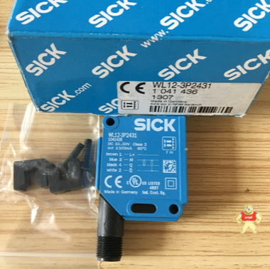 德国施克SICK,光电开关WL12-3P2431,,全新原装1041436 现货 WL12-3P2431,1041436,光电传感器,西克SICK,全新原装正品