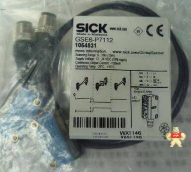 德国施克SICK光电开关GSE6-P7112,GS6-D7311,GE6-P71111054831 GSE6-P7112,GS6-D7311,GE6-P7111,1054831,光电传感器