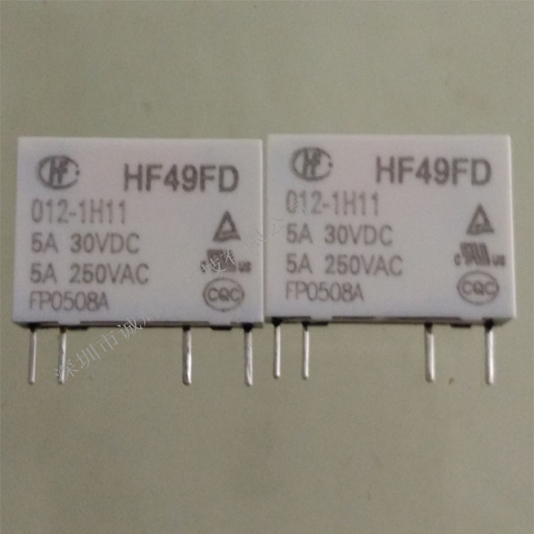 原装宏发继电器HF49FD/012-1H11  5A 一常开
