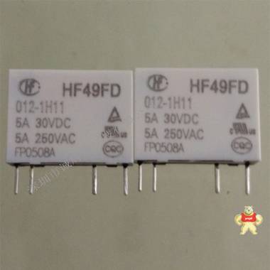 原装宏发继电器HF49FD/012-1H11  5A 一常开 数码产品专营 HF49FD/012-1H11,继电器HF49FD,继电器HF49FD/012-1H11,宏发继电器,继电器