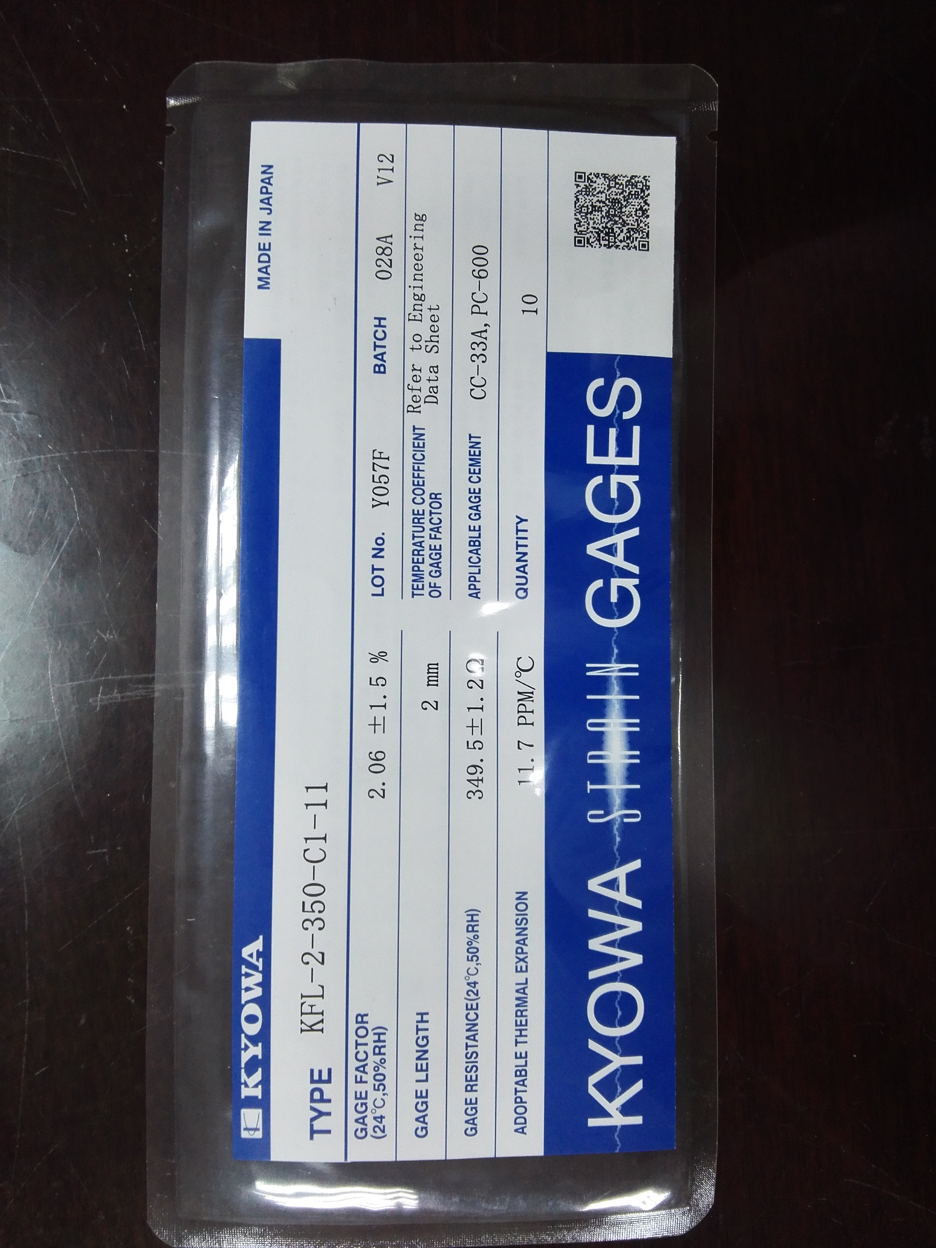KFG 系列通用箔式应变片