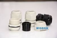 PA尼龙防水电缆接头 黑色电缆压盖M20高低压接头