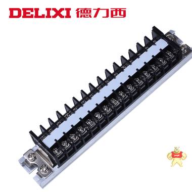 德力西導(dǎo)軌接線端子 TD-1515組合式接線排接線端子排(15A.15位) 德力西,端子排,TD-1515