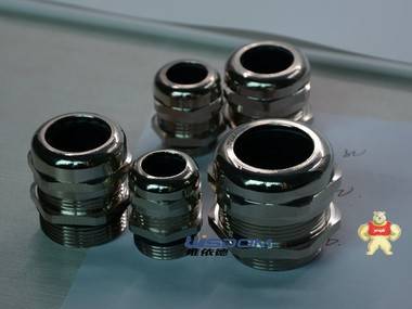 电缆防水锁头 wisdom品牌金属密封接头M20 金属防水接头,电缆压盖,黄铜镀镍格兰头,金属格兰头,金属填料函