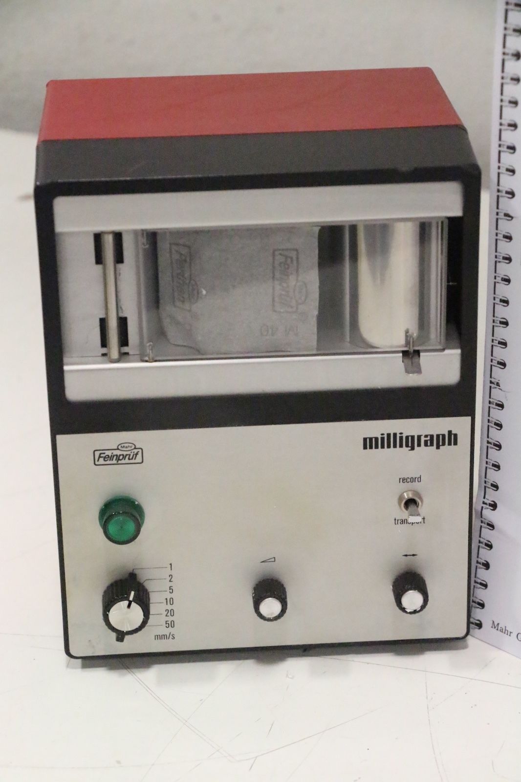 Mahr 1292 IC Milligraph Electrical Recorder 5312920 110v wit