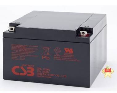 台湾希世比CSB GP12260 12V26AH蓄电池 UPS/EPS应急灯专用蓄电池 希世比蓄电池,蓄电池价格,UPS电源蓄电池,CSB铅酸蓄电池,阀控铅酸蓄电池