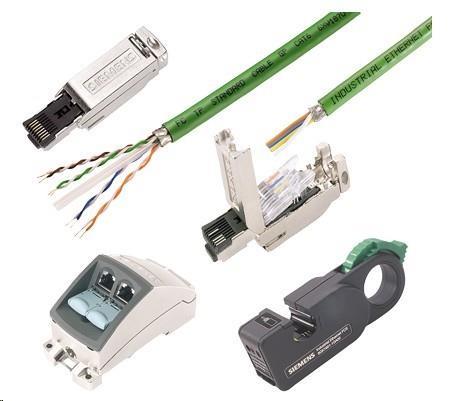 4芯RJ45西门子网络水晶头6GK1901-1BB20-2AA0数据插拔连接器90度1740025-1