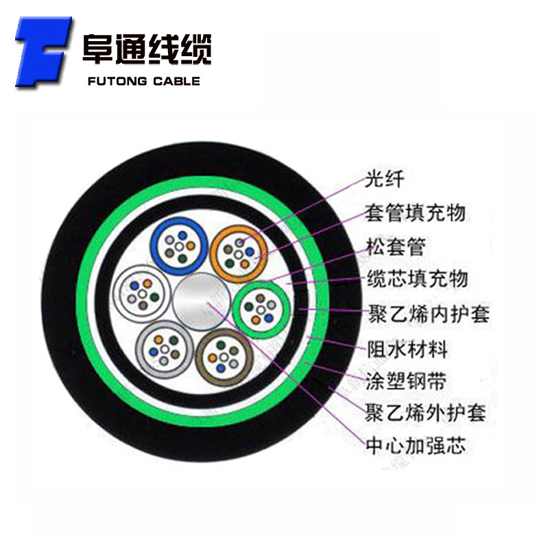 室外4芯直埋光缆GYTA53-4B1.3单模地埋光纤线双铠双护重铠光缆