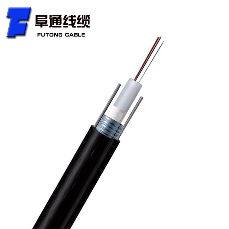 4芯室外国标架空光纤线GYXTW-4B1单模光缆中心束管式铠装通信光缆