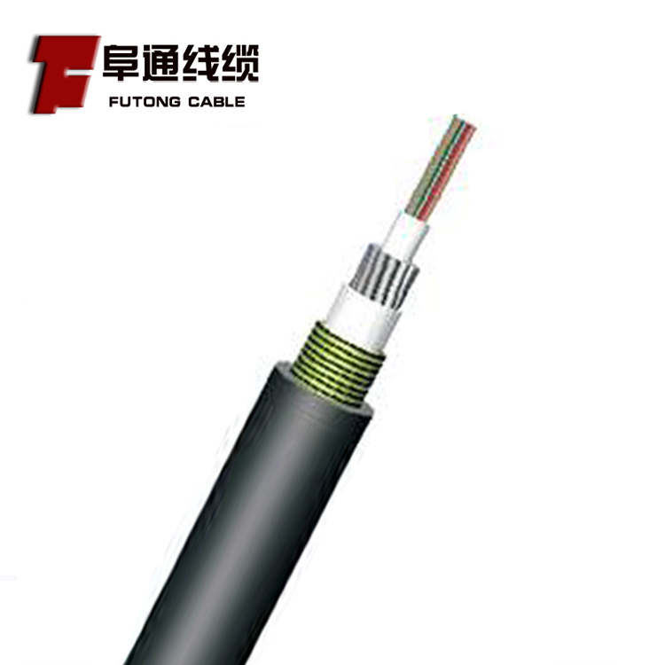 GYXTS-8B1通信光纤线8芯单模中心束管架空光缆防鼠咬双铠架空光缆