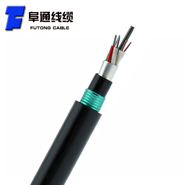 阻燃地埋4芯光缆GYTZA53双铠双护套直埋光纤室外LSZH重铠国标光缆