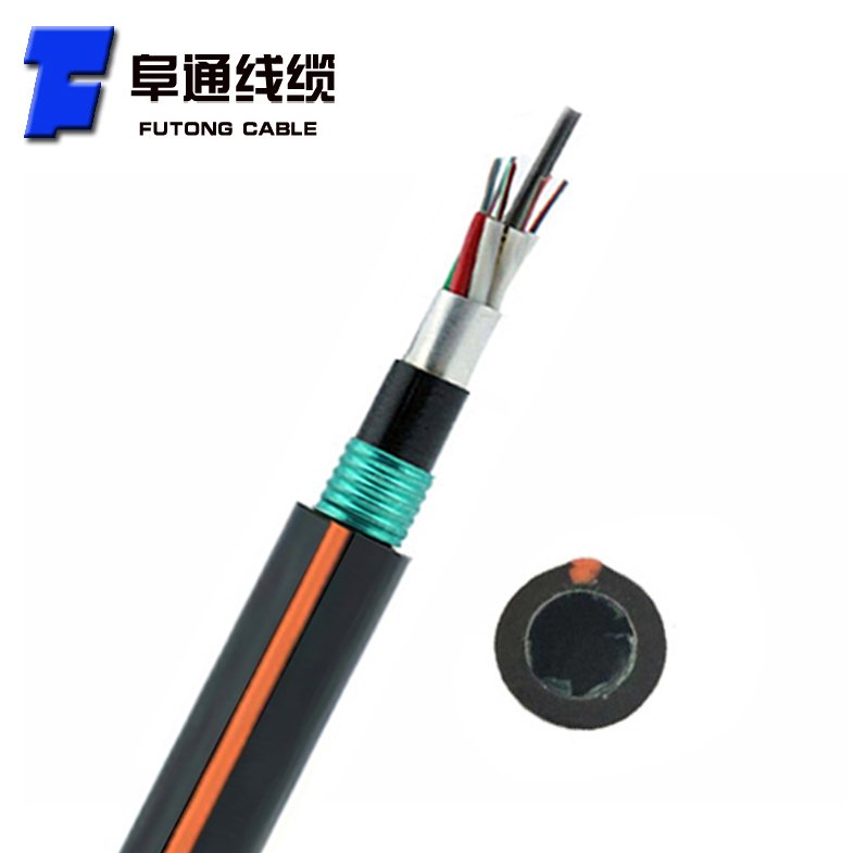阻燃地埋4芯光缆GYTZA53双铠双护套直埋光纤室外LSZH重铠国标光缆