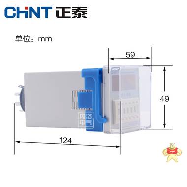 正泰时间继电器JSS48A-S AC220V 通电延时8脚 正泰时间继电器
