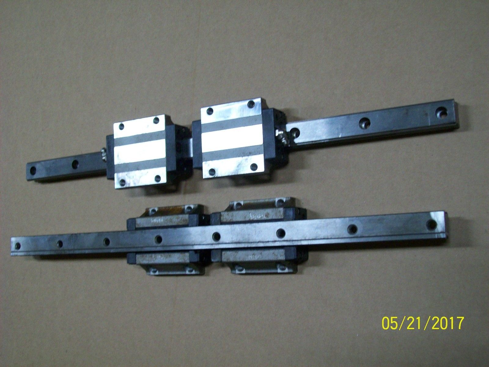 4 THK SHS20 LINEAR BEARING BLOCK AND 2 GUIDE RAILS 430MM 17&[品牌 价格 图片