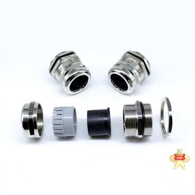 【沃依诺】M25铜镀镍电缆接头 金属固定头葛兰头 金属防水接头,电缆防水接头,葛兰头,防水格兰头,铜镀镍电缆接头