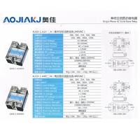 AJGX-1 A4825A 单相固态继电器 25A交流控制交流无触点接触器 SSR-25A固态继电器 小型断路器