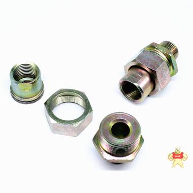 【沃依诺】G1/2碳钢镀锌防爆活接头一内一外由任管接头 防爆活接头,一内一外管接头,碳钢镀锌接头,金属活接,防爆由任