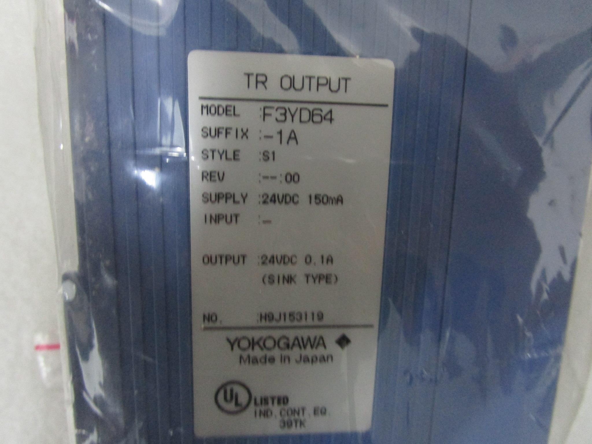 YOKOGAWA F3XD64-3N F3YD64-1A 现货 实拍