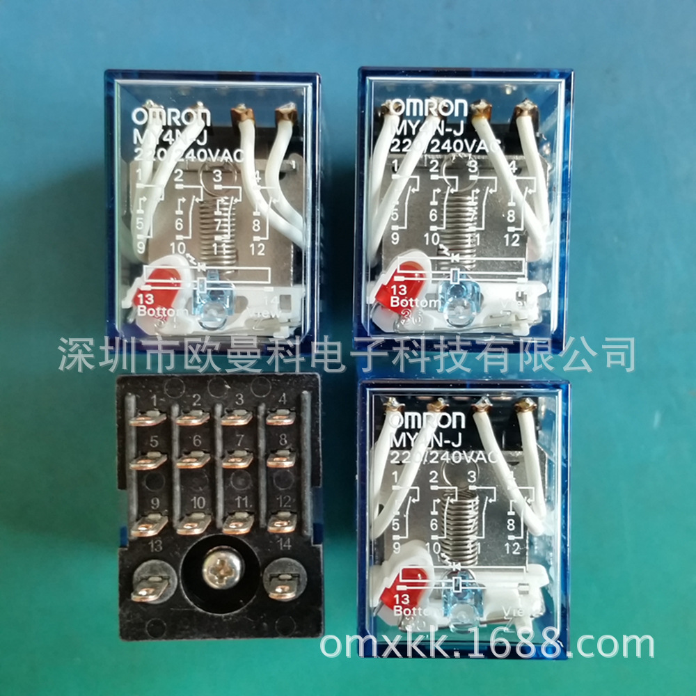 直销 中间继电器 MY4N-J AC220 小功率继电器 价格面议