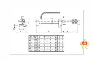 NBX 九方电气 TD-1油动机行程传感器（100mm） 油动机传感器,LVDT,三线制,六线制,高温型