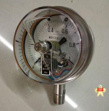 上海自动化仪表四厂  YXC-100BFZ   (径向) 不锈钢耐震电接点压力表 不锈钢电接点压力表,不锈钢耐震压力表,径向压力表,磁助式电接点压力表,电接点压力表