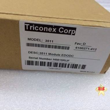 TRICONEX 3511 TRICONEX安全系统专卖店 TRICONEX 3511,TRICON,3511,3511,TRICON 3511