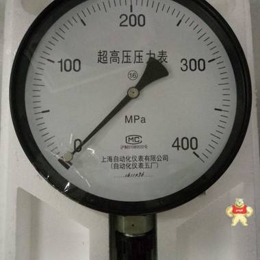 上海自动化仪表五厂  Y-250   超高压压力表 上海自仪官方销售 压力表,超高压压力表,高压表