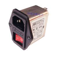 帶開(kāi)關(guān)插座電源濾波器6A帶紅色指示燈CW2B-6A-T廣志原裝