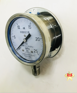 上海自动化仪表四厂 Y-102BF(径向带边) 不锈钢压力表 上海自仪官方销售 不锈钢压力表,全不锈钢压力表,压力表,径向带边压力表,垂直安装压力表