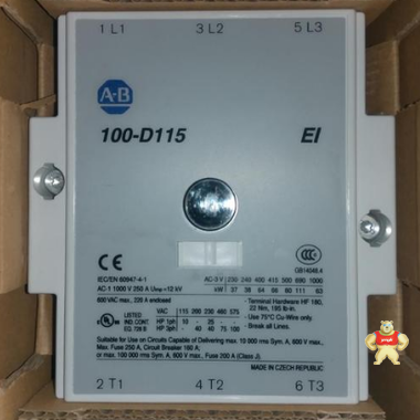 AB 罗克韦尔100-D115  交流接触器 AB 罗克韦尔100-D115,交流接触器,继电器,低压产品,模块PLC