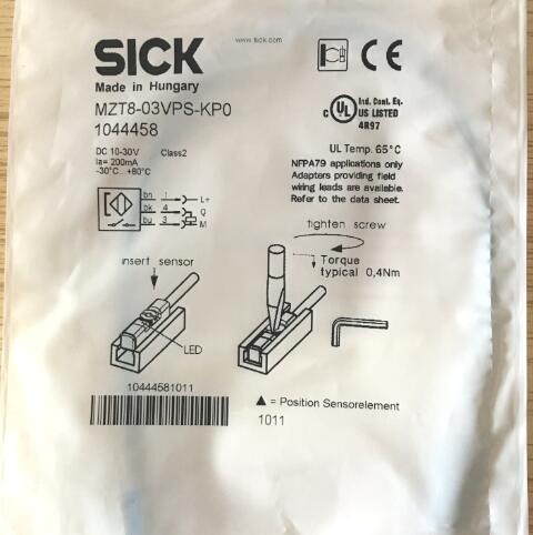 德国西克SICK磁性开关MZT8-03VPS-KP0 1044458，全新原装现货