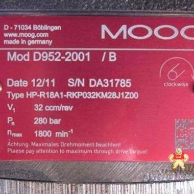 2018年主推产品MOOG J079B809不好不要钱 电磁阀,伺服阀,控制器,柱塞泵,伺服电机