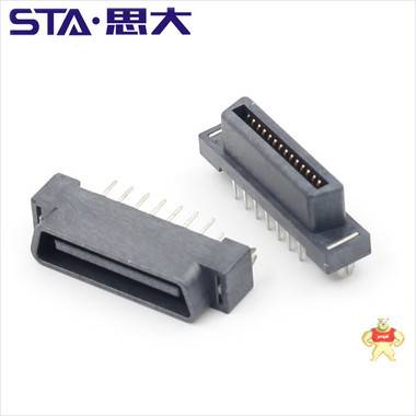 板对板卡连接器，80PIN机器人主板4*20金手指插座 板对板连接器,1.27mm连接器,Breakout转接板,microbit go nRF51822开发板,80pinSCSI接口