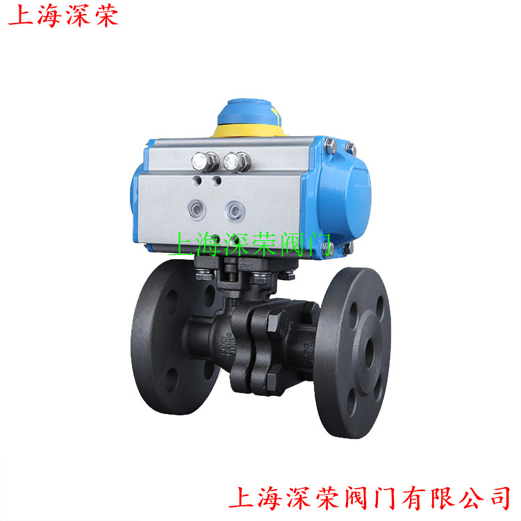 三段式气动法兰球阀
